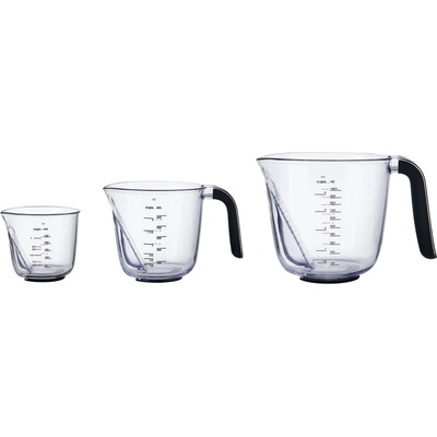 Sada 3 odměrek KitchenAid – černá 0,25 / 0,5 / 1 l KQG289OSOBA