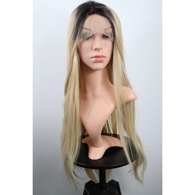 Kayla - lace front dlhá ombré blond- čierna parochňa