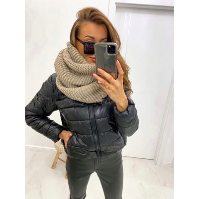 Pletený šál na zimu mocca SZA01-1920