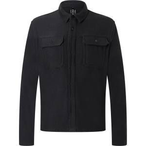super. natural Мъжка риза с копчета Super. natural Alpine Active Overshirt Shirt - Jet Black (033-2845-0211)