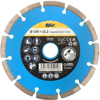 Magg Diamantový kotouč segmentový 150 x 22,2 mm DKS150