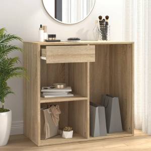vidaXL Козметичен шкаф, дъб сонома, 80x40x75 см, инженерно дърво (808840)