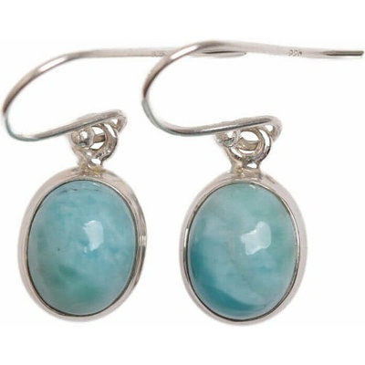 Nefertitis Larimar náušnice stříbro Ag 925 E6 NF62803 1,1 cm, 3,8 g