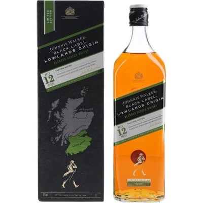 Johnnie Walker Black Label Lowlands Origin 42% 1 l (karton)