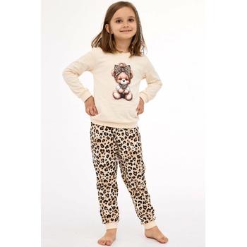 Dívčí pyžamo CORNETTE PANTHER béžová