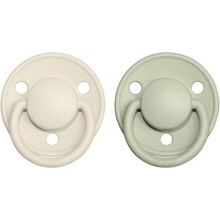 Bibs De Lux silikon 2 ks Ivory / sage