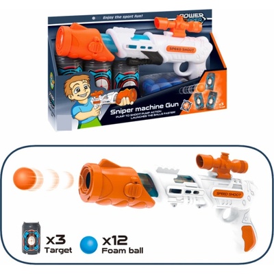 Pistole na pěnové míčky 34 cm