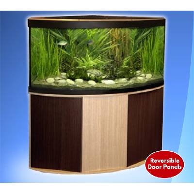 Akvárium Fluval Venezia 350 black/light oak komplet se skříňkou