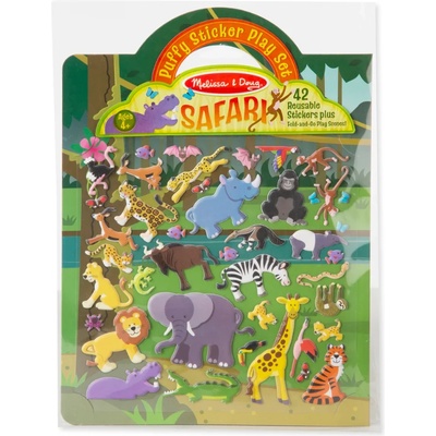 Melissa & Doug - Книжка със стикери за многократна употреба - Сафари