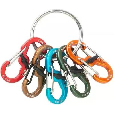 Nite Ize KeyRing Locker Aluminum 5 S-Biner Цвят: сребърен