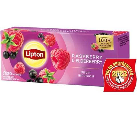 Lipton Raspberry with Elderberry 20 sáčkov