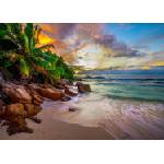 Enjoy - Puzzle Seychelles Beach at Sunset - 1 000 piese