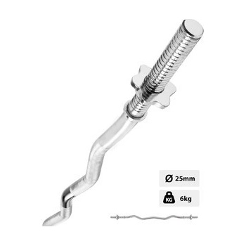 Hop-Sport Vzpieračská tyč ohýbaná 120cm 25mm