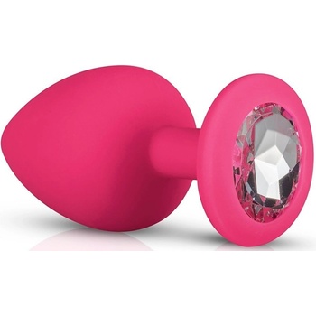 ostatní Easytoys anal collection Силиконов анален плъг с диамант - Розов