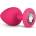 EasyToys anal collection Силиконов анален плъг с диамант - Розов