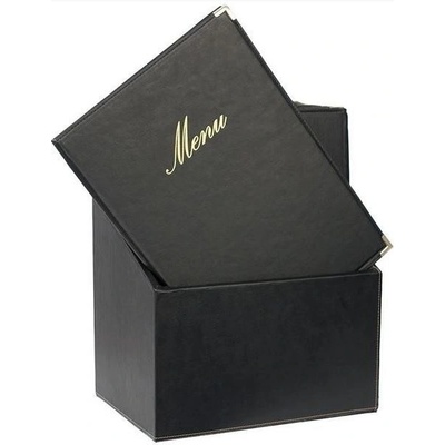 SECURIT Box s jedálnymi lístkami CLASSIC, čierna (20 ks)