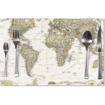 Sablio prostírání Mapa světa 40x30cm