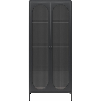 Støraa Черна метална витрина 80x186x40 cm Luna - Støraa (4624872COMDK)