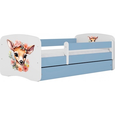 Kocot kids Babydreams Bambi modrá se šuplíky s matrací