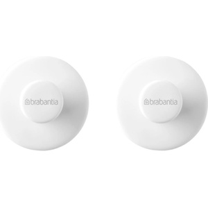Brabantia Комплект закачалки за кърпа Brabantia - ReNew, White, 2 броя (1003486)