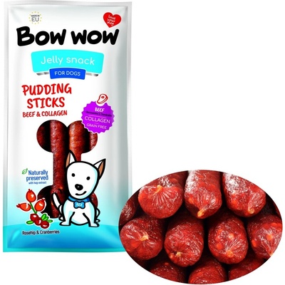 Bow Wow XS Klobása pre psa hovädzie so šípkami 6 x 30 cm