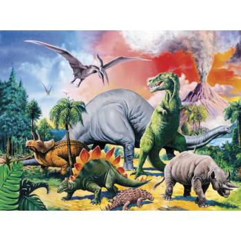 Ravensburger - Puzzle Among The Dinosaurs XXL - 100 piese