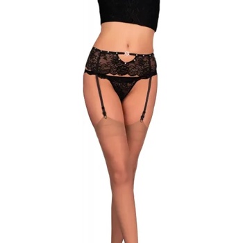 Image 1 of LivCo Corsetti Дантелен жартиерен колан с кристали Nita