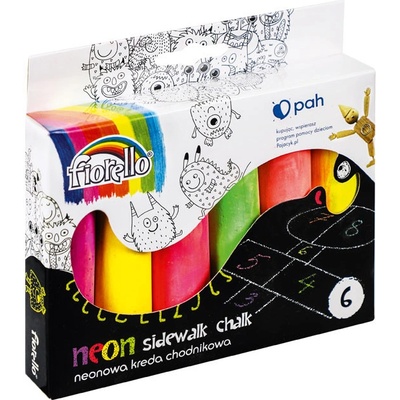 Тебешири Fiorello Jumbo Neon цветни 6 бр (1610013-170-2599)