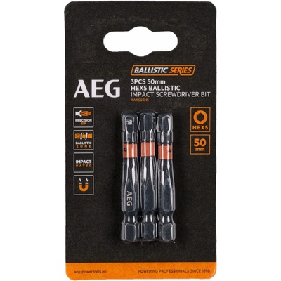 AEG 50mm HEX 5 3 ks AAK503H5