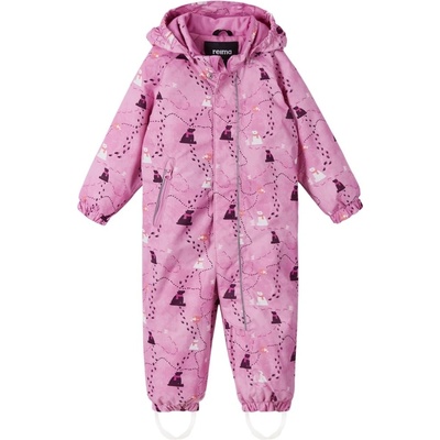 Dětský membránový overal Reima Puhuri Cold pink