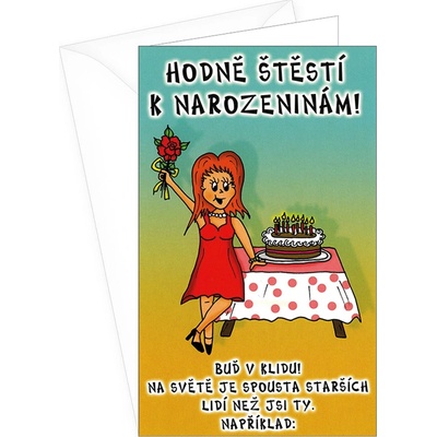 ARGUS Vtipné přání k narozeninám 190-650-c – Zboží Dáma
