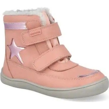 Protetika dívčí zimní boty Barefoot LINET růžová