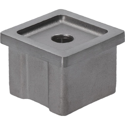 Držiak madla na jokel 40 x 40 mm, brúsená nerez AISI 304