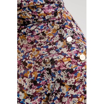 LIU JO Рокля с коприна Liu Jo в лилаво къса със стандартна кройка MF5001 T2559 (MF5001.T2559)