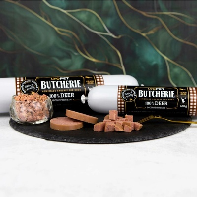 Lyopet Butcherie Deer sausage 400 g