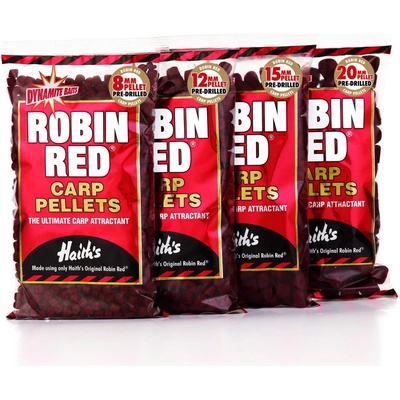 Dynamite Baits Pellets Pre-Drilled Robin Red 900g 8mm