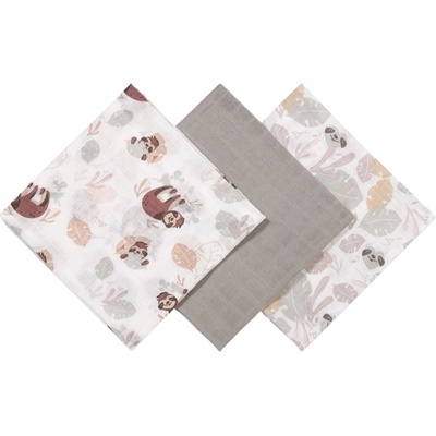 BabyOno Muslin Diapers Super Soft пелени от плат Grey 70x70 cm 3 бр
