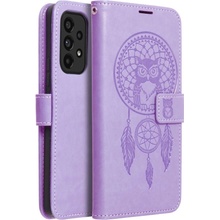 Púzdro Diárové na Samsung Galaxy A12 A125/M12 M127 Forcell MEZZO lapač snov fialové