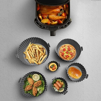 FryerTrays Силиконови форми за печене 6 бр. за Air Fryer - FryerTrays