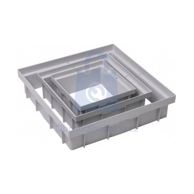 GUTTA nástavec pro revizní šachtu 400 x 400 x 100 mm šedá
