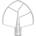 KitchenAid Плоска приставка за настолен миксер 5KSMBLWF, метал сплав, KitchenAid (KA5KSMBLWF)