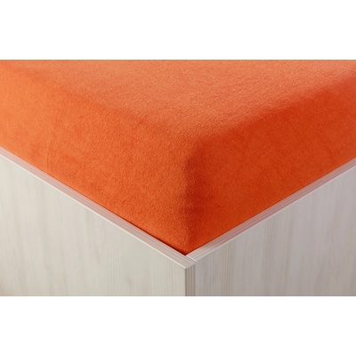 Teptex Prostěradlo froté rezavé 90x200