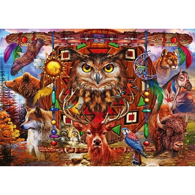 Bluebird Puzzle - Puzzle Marchetti: Animal Totem II - 1 000 piese