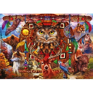 Bluebird Puzzle - Puzzle Marchetti: Animal Totem II - 1 000 piese