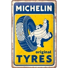 Plechová ceduľa Michelin - Original Tyres, 20 x 30 cm