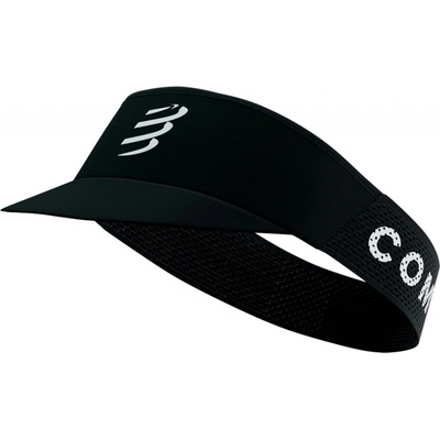 Compressport PRO RACING VISOR Běžecký kšilt Černá Bílá