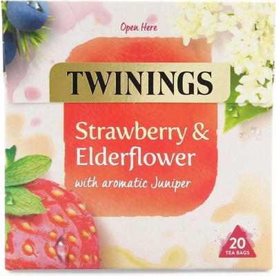 Twinings Bylinný čaj JAHODA BEZOVÝ KVĚT & JALOVEC 20 sáčků 40 g