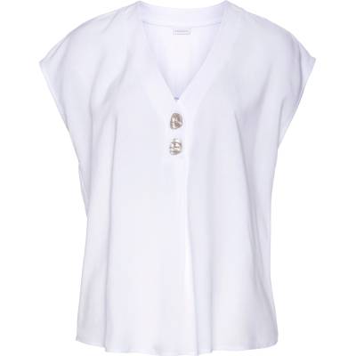 LASCANA Блуза бяло, размер 40
