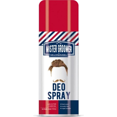 Mister Groomer Дезодорант спрей за мъже с активен въглен 150 мл (150226)