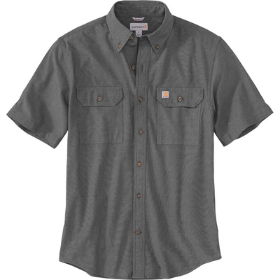 Carhartt Мъжка риза с копчета Carhartt Loose Chambray S/S Shirt - Black Chambray - размер XXL (033-2289-0115)